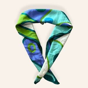 Vintage Neiman Marcus silk FIORIO square scarf made in Italy